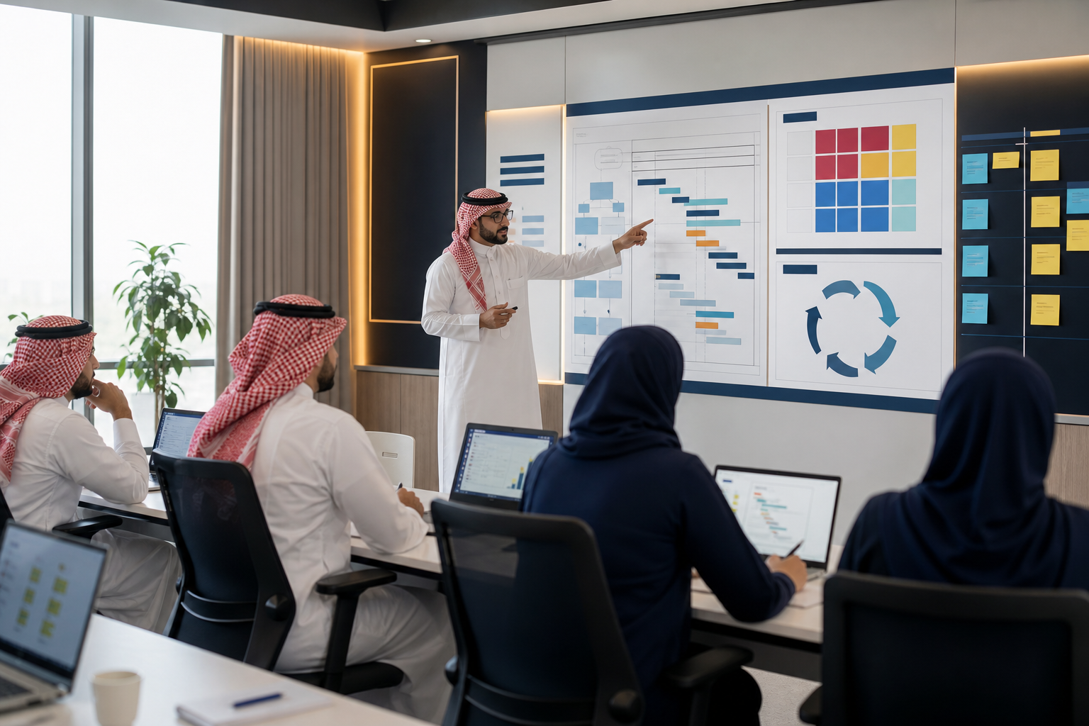 Saudi professionals preparing for PMI project management exams